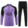 Paris Saint-Germain Purple Version Sweat d'Entraînement Quarter-Zip 2023-24 Pour Enfant